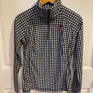 Columbia Women's Alabama Crimson Tide Houndstooth 1/4-zip pullover